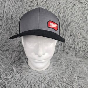 Milwaukee Gridiron Trucker Hat Mens OSFA Grey Black Snapback Mesh Cap RN 150428